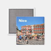 Place Massena in Nizza, Frankreich Magnet (Vorderseite/Rückseite)