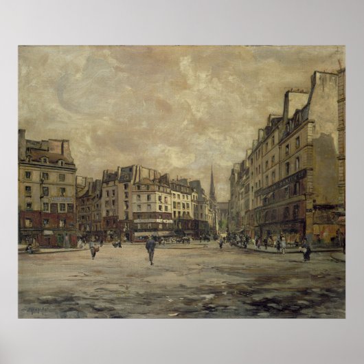 Place Maubert, Paris, 1888 Poster (Vorne)