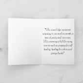 place of healing dankeskarte (Innenseite)