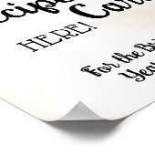 Place Recicard Weihnachts-Brautparty-Poster Poster (Ecke)