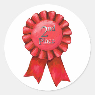 Place Ribbon Award Stickers