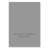 Place Setting Monogram Tischnummer (Rückseite)