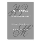 Place Setting Monogram Tischnummer (Vorderseite)