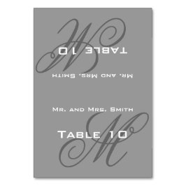 Place Setting Monogram Tischnummer