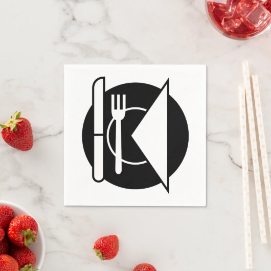 Place Setting Paper Napkins Serviette (Beispiel)