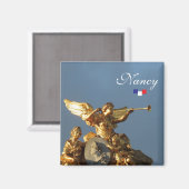 Place Stanislas in Nancy, Frankreich Magnet (Vorderseite/Rückseite)