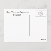 Place Verte und Kathedrale, Antwerpen, Belgien Postkarte (Rückseite)