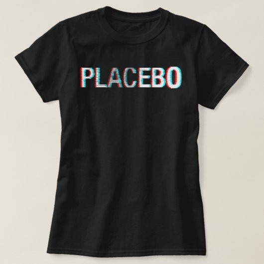 Placebo Glitch Logo Classic T Shirt (Design vorne)