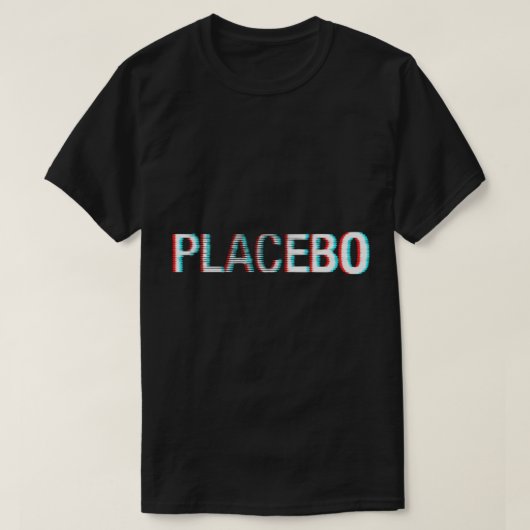 Placebo Glitch Logo Classic T - Shirt (Design vorne)