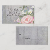 Placecards Brautparty Wood Rustica Platzkarte (Vorne/Hinten)