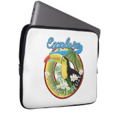 Placencia Belize Reiselogo Canvas Print Laptopschutzhülle (Vorne Rechts)