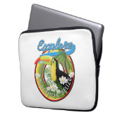 Placencia Belize Reiselogo Canvas Print Laptopschutzhülle (Vorderseite Links)