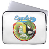 Placencia Belize Reiselogo Canvas Print Laptopschutzhülle (Vorderseite)