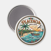 Placencia-Halbinsel Belize Magnet (Vorderseite/Rückseite)