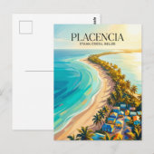Placencia-Halbinsel Belize Postkarte (Vorne/Hinten)