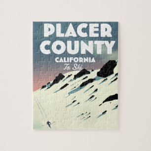 Placer County California Skiposierer Puzzle