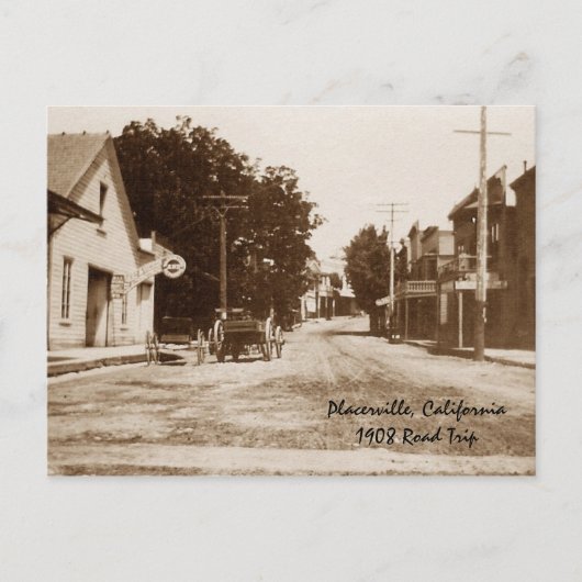 Placerville CA 1908 Postkarte (Vorderseite)