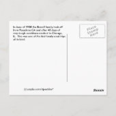 Placerville nach Tahoe1908 Postkarte (Rückseite)