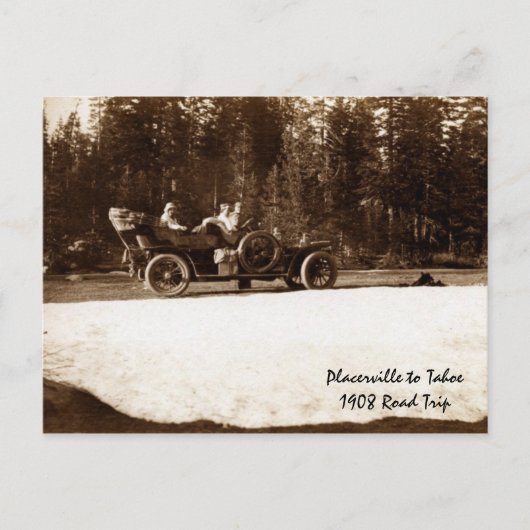 Placerville nach Tahoe1908 Postkarte (Vorderseite)