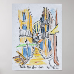 Placette Abbe Robert Jarred Old Nice, France Poster
