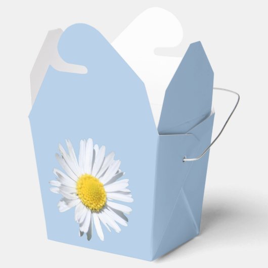 Placid Blue Daisy Gastgeschenk Hochzeit Box Geschenkschachtel (Geöffnet)