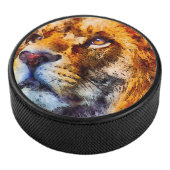 Placid Lion Face Eishockey Puck (3/4)