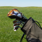 Placid Lion Face Golf Headcover (In SItu)