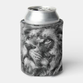 Placid Lion Face Silver Dosenkühler (Kanne Vorderseite)