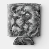 Placid Lion Face Silver Dosenkühler (Vorderseite)