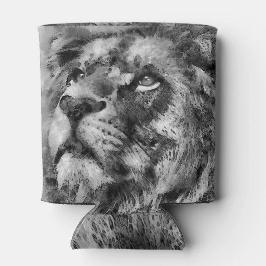 Placid Lion Face Silver Dosenkühler (Rückseite)