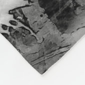 Placid Lion Face Silver Fleecedecke (Ecke)