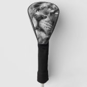 Placid Lion Face Silver Golf Headcover (Vorderseite)
