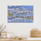Placid Maui Harbor Poster (Küche)
