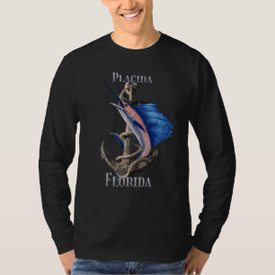 Placida Florida Schwertfisch Marlin Ocean Fischen T-Shirt