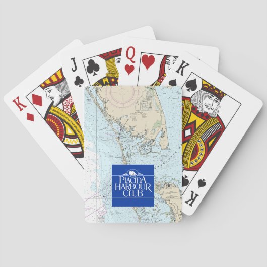 Placida Hafen-Verein-klassisches Spielkarten (Rückseite)