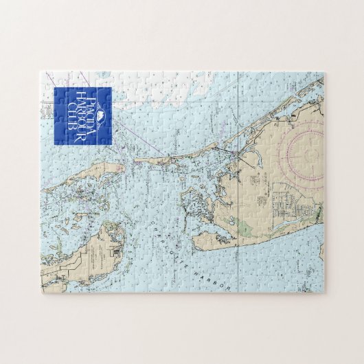 Placida Hafen-Verein-Puzzlespieldiagramm Puzzle (Horizontal)