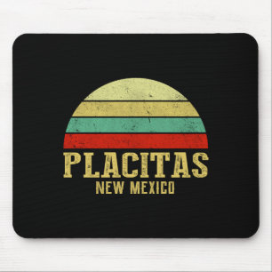 Placitas New Mexico Vintage Retro Sonnenuntergang Mousepad