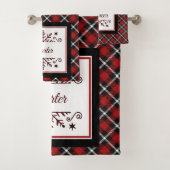 Pläd Personalized snowflake Badhandtuch Set (Insitu)