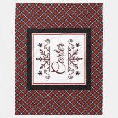 Pläd Personalized snowflake Fleecedecke (Vorderseite)