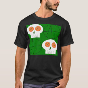 plad Schädel T-Shirt