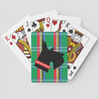 Plädoyer von Scottish Terrier Personalized Playing Spielkarten