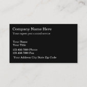 Plage Contol Visitenkarten Visitenkarte (Rückseite)