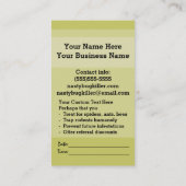 Plage Control.Exterminator.Bug Terminkarte (Rückseite)