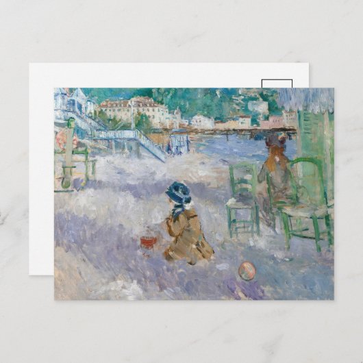 Plage De Nice | Berthe Morisot Postkarte (Vorne/Hinten)