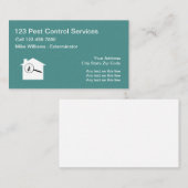 Plage-Kontrolle, die Service abschafft Visitenkarte (Vorne/Hinten)