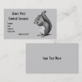 PLAGE-KONTROLLE: Eichhörnchen im BLEISTIFT: Visitenkarte (Vorne/Hinten)