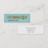 Plage-Kontrolle - Geschäftskarte Mini Visitenkarte (Vorne/Hinten)