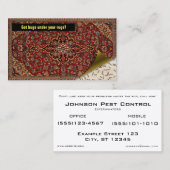 Plage-KontrolleExterminator - got Wanzen? Visitenkarte (Vorne/Hinten)