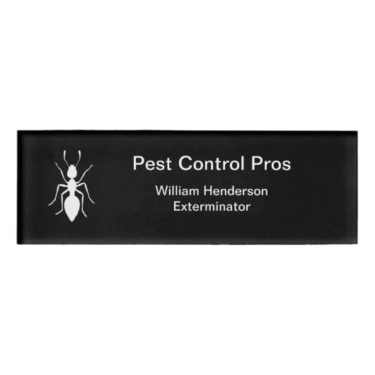 Plage-Kontrollen-berufliche Namensumbauten Namenschild (Vorderseite)