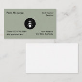 Plage-Kontrollen-Dienstleistungen Visitenkarte (Vorne/Hinten)